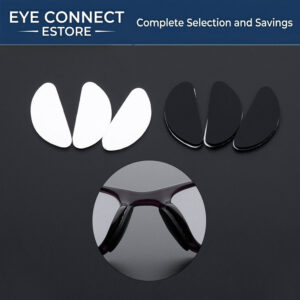 d shaped nose pad silicone, anti slip, black (黑色d形硅胶鼻垫）
