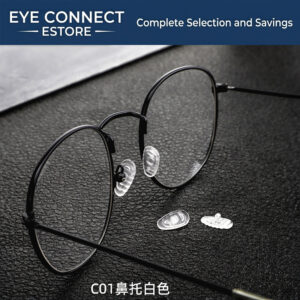 bt034 wavy nose pad silicone, screw on, c01, white (bt034波纹鼻托)