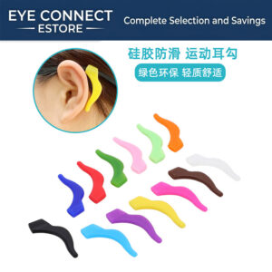 large sized silicone ear tips, colorful, anti slip, safe for children and adults, black (大号硅胶彩色耳套)