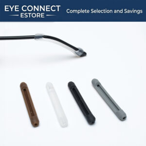 plate leg covers for glasses legs anti slip covers ear pads, ear hooks wholesale black (板材脚套)