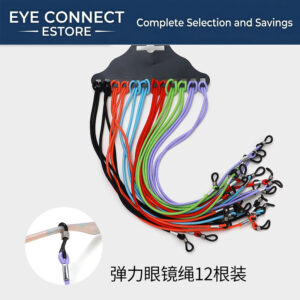 dual hole buckle eyeglass rope, silicone anti (12 pcs/ 1 pack)