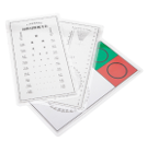 near vision card presbyopia and astigmatism test, white (白色近用视力卡)